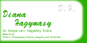 diana hagymasy business card